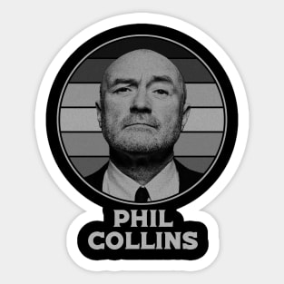 retro Phil Collins Sticker